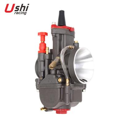 China Carburetor USHI RACING PWK KR150 SQUARE 24mm 26mm 28mm 30mm 32mm 34mm Oxidizing Blacking Motorcycle Racing For KEIHIN ACTIVA for sale