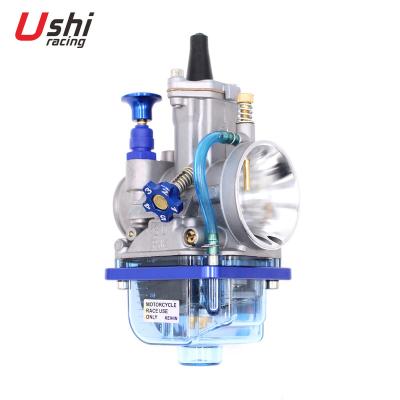 China Carburetor USHI RACING PWK KR150 SQUARE Blue Bowl 24mm 26mm 28mm 30mm 32mm 34mm Motorcycle Racing Parts For KEIHIN ACTIVA for sale