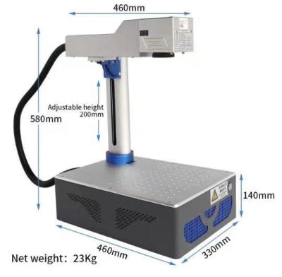 China Laser CUTTING 20W 30W High Speed ​​Fiber Laser Marking Machine CNC 3D Design Product With Rotary for sale