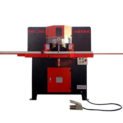 China 45 degree head angle cutting machine photo frame saw cutting machine steel double hotels aluminum cutting machine for sale