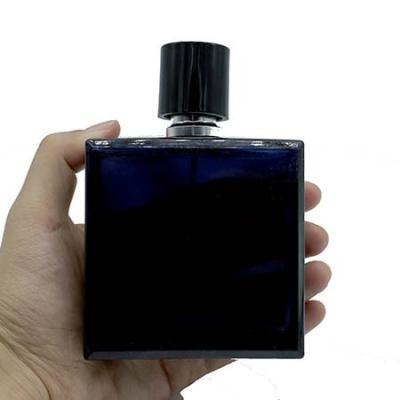 China Beautiful design 30ml 50ml 100ml high quality cosmetic square empty refillable spray glass manufacturing perfume bottle for sale