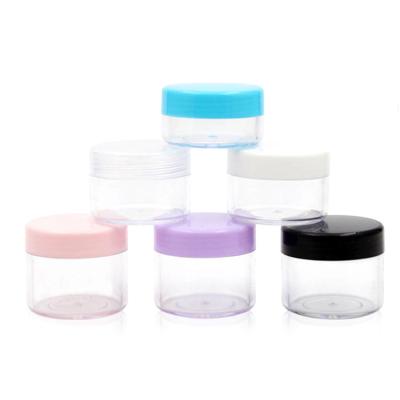 China Good Price PS Cosmetic Round Plastic Jar PS Jar Cosmetic Sample Jar for sale