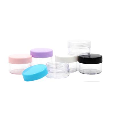 China Wholesale 3g 5g 10g 15g 20g Picosecond Cosmetic Plastic Facial Cream Container Mini Sample Cosmetic Eye Jar for sale