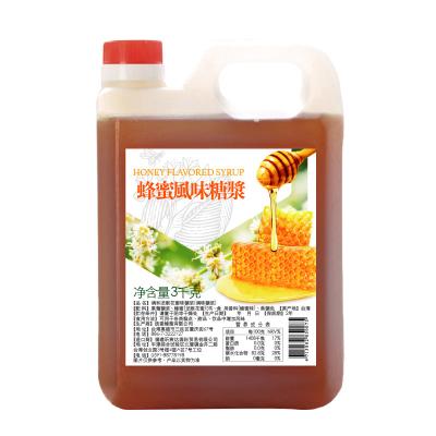 China Low Price Factory Supply Coffee Factory Supply 3 Kilograms Delicious Honey Flavored Syrup Honey Flavor Pure Bubble Tea Syrup for sale