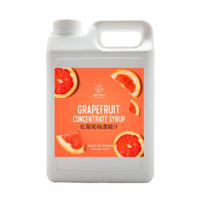 China 2.5kg Natural High Quality Red Grapefruit Fruit Concentrated Juice Syrup Grapes Fruit Syrup for sale