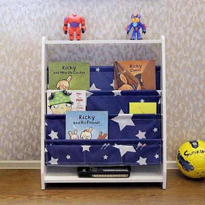 China Kids Kitchen Room Storage Shelf, Book Holder Organizer and Storage Shelf for Kids, Kids Toy Sling Book Display Stand for sale