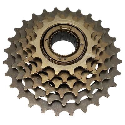 China SAIGUAN steel locking type six-speed flywheel bicycle 6 speed flywheel non-positioning non-positioning tooth non-positioning gear B43-50 for sale