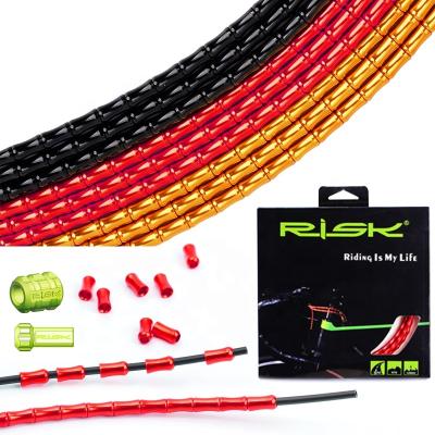 China Aluminum Alloy+Copper+Silicone+Plastic Bamboo Tube Suit Aluminum Alloy Bicycle HAZARD Kit 500mm B08-03~05 [Road Bike Mountain Bike] for sale