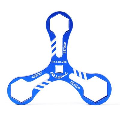 China Aluminum Alloy HAZARD Front Fork Shoulder Cover Y-Wrench Bicycle Front Fork Shoulder Cover Y-Wrench Climbing A06-28 for sale