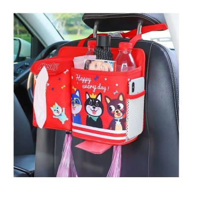 China Customized Logo Car Dustbin Organizer Small Multifunctional Leakproof Storage Box Foldable Trunk Price for sale