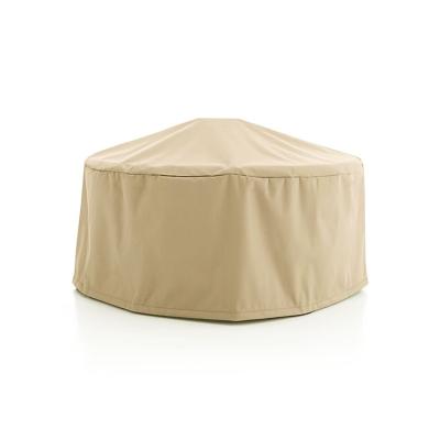 China Protect Furniture Wholesale Custom Khaki Round Table And Chair Large Assets And Waterproof Outdoor Garden Furniture Covers for sale