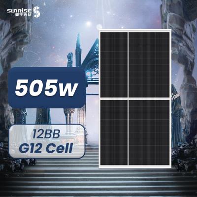 China Bis 485w 490w 495w 500w 505w Mono solarpanel G12 12BB 100cells Half Cut Solar Modules 210mmx210mm Solar Panel 1000w Free Shipping PV Panels for sale