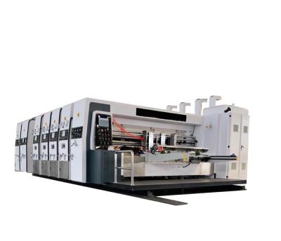 China Building Material Shops Flexo Printing Slotting Machine Pizza Box Cardboard Die Cutting Corrugated Cardboard for sale