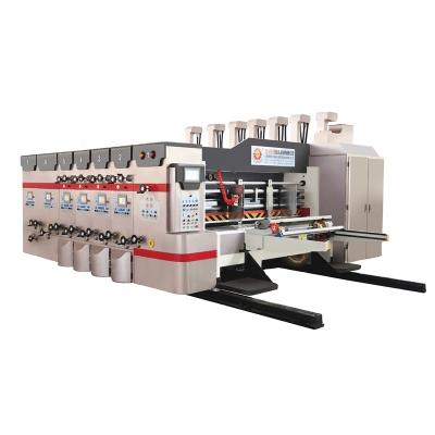 China Home Use Flexo Ink Printing And Slotting Packaging Printer Slotter Machine To Make Fruit Packing Cardboard for sale