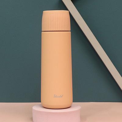 Chine 2022 newest pure color couple leak touch temperature smart thermos mug with tea leak à vendre