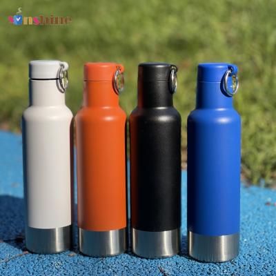 Китай Portable Custom Stainless Steel Sports Water Bottle Outdoor Frosted Vacuum Thermos Bottle With Handle продается