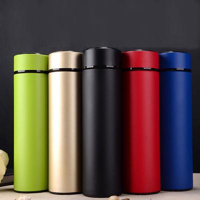 Китай 2021 Newest 500ml Stainless Steel Straight Vacuum Cup Led Temperature Display for Business продается