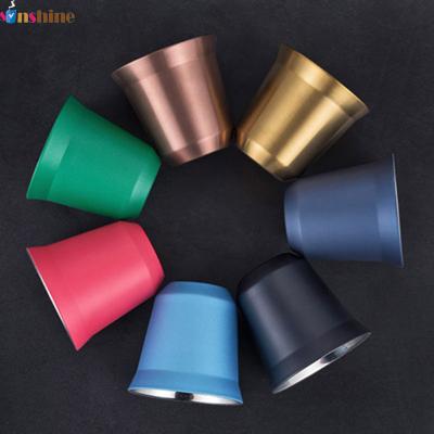 중국 304 stainless steel small capacity 80ml mini coffee cup factory wholesale double layer coffee cup 판매용