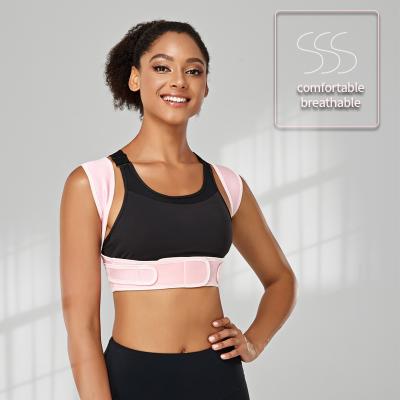 China Breathable Pranash Back Brace Support Belt &unisex Back Posture Corrector Elastic Adjustable Elastic Posture Corrector Belts For Women for sale