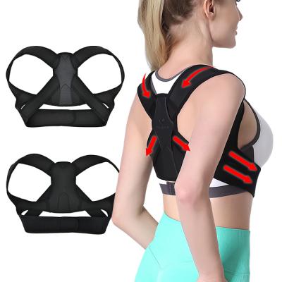 China 2021 Breathable.posture corrector amazon factory hot sale adjustable upper back posture corrector support belt brace for sale