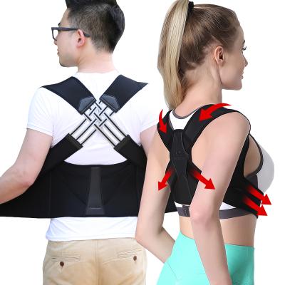 China Breathable.posture corrector 2022 new products back shoulder brace adjustable posture corrector in back support for sale