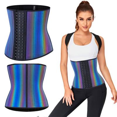 China Adult Dropshipping Shaper Waist Support 100% Latex Waist Trainer For Women for sale