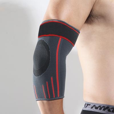 China Elasticity Adjustable Breathable Compression Arm Sleeve Fitness Elbow Brace Nylon Compression Support Factory Supplier for sale