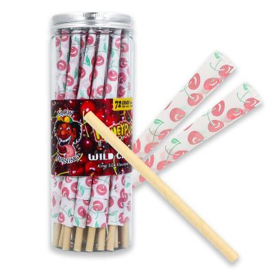 China Cocos Nut Flavor 110mm Hemp Paper Slow Burning Paper Wide Pre Roll Cones 72 Sheets Per Pack 110mm for sale