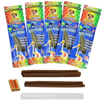 China Blueberry Cigar Cigar Paper Cigar Paper Disposable Custom Hemp Paper Brown Flavored Design Pre Rolled Cones 107*44mm for sale