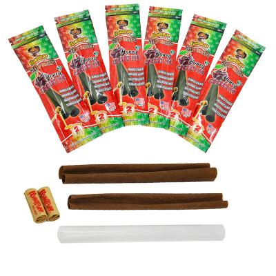 China Verycherry Cigar Paper Cigar Cigar Paper Disposable Custom Hemp Paper Brown Flavored Design Pre Rolled Cones 107*44mm for sale