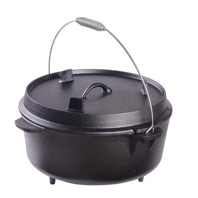 China Cast Iron Sustainable Outdoor Picnic Barbecue Hanging Pot For Sale for sale