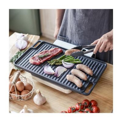 China General use for gas cast iron griddle and induction cooker non stick flat surface grill pan for stove for sale