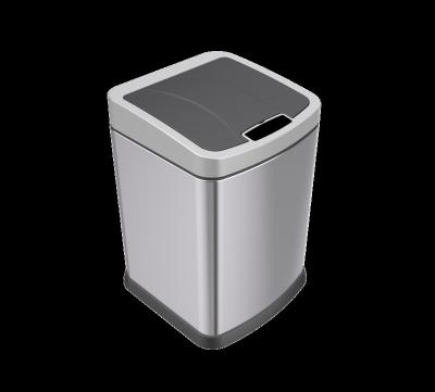 China Sustainable 2023 9L Factory Supplier New Design Stainless Steel Trash Bin Modern Garbage Bin Smart Trash Can for sale