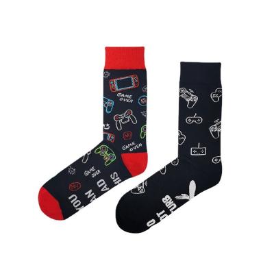 China Custom Causal Sock Sporty Colorful Thick Cotton Jacquard Resistance Shading Socks for sale