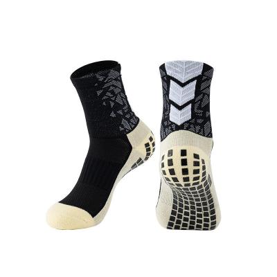 China Custom Logo Oem Breathable Basketball Sport Socks Breathable Mens Sports Socks Football Grip Anti Slip Socks for sale