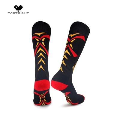 China Breathable Comfort Sports Soccer Socks Plain Socks Long Knee High Mens Soccer Baseball Socks for sale