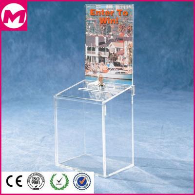 China Small Acrylic Boxes Acrylic Box Large Acrylic Donation Box Mgx for sale