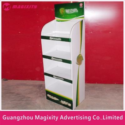 China Custom New Style Retail Supermarket Floor Showcase Pop Paper Cardboard Plastic Hook Display Stand,Acrylic Display Rack for sale