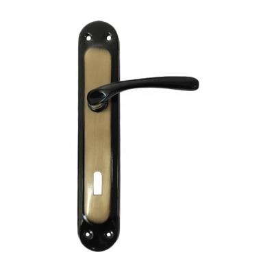 China Modern door handle lock lockset door handles with plate bedroom alu handle for sale