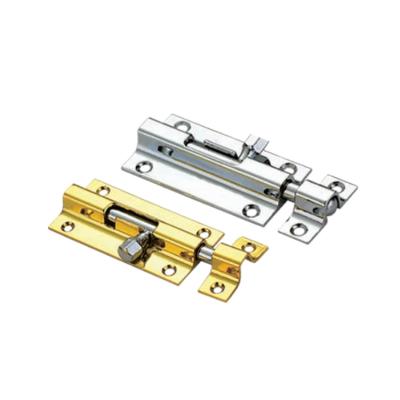 China Modern Aluminum Steel Profile Slide Hardware Padbolt Security Latch Door Bolt Lock Furniture Brass Hardware for sale