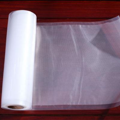 China Disposable PA PE Textured Vacuum Sealer Food Grade Storage Plastic Packaging Embossed Roll Bag for sale