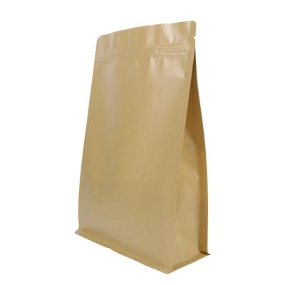 China Paper Recyclable Clear Window Packaging Food Bag Self Sealing Ziplock Melon Seeds Coffee Tea Packaging Bag for sale