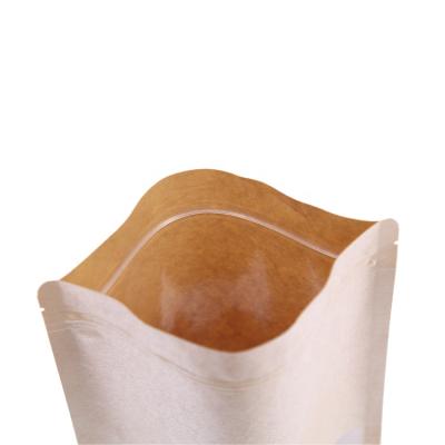 China Factory Recyclable Chinese Gift Bag With Logo Flat Kraft Paper Food Handle Prices for sale