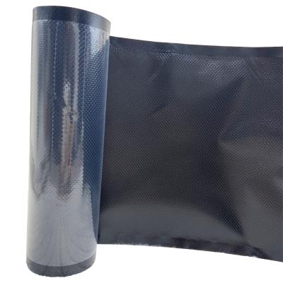 China 20cm*500cm Black Rolls Clear Hermetic Seal Embossed Sous Vide Food Moisture Proof Bag Bags Vacuum Sealer Bag for sale