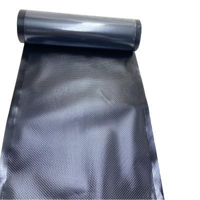 China 28cm*500cm Wholesale Moisture Proof Clear Plastic Black Vacuum Storage Bag Roll Up Pouches For Food for sale