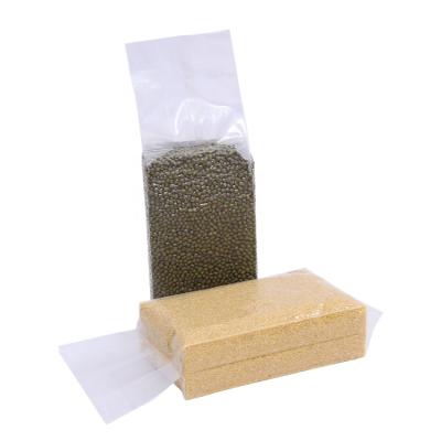 China Vacuum All Kinds Of Food Transparent Rice Brick Bag Vacuum Rice Packing Middle Sealing Bag for sale