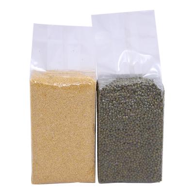 China Food Grade ANTISTATIC Laminated Vegetable Sunflower Chia Seeds Packaging Bag Eco Friendly Agriculture Rice Vacuum Plastic Leak Proof Bag for sale