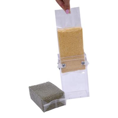 China Vacuum All Kinds of Transparent Vacuum Rice Bag 1kg Brick Food Rice Packing Rice Packing Bag for sale