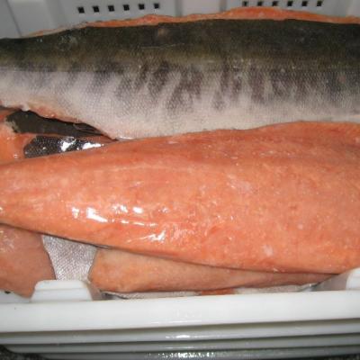 China Low-CARB Prices High Quality Salmon Fillet Detail Vacuum Pack Iqf Cheap Buddy Share Wild Pacific Jelly Slice Oncorhynchus Keta Prices for sale