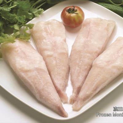 China Reasonable Price Chinese Eu Processed Low-CARB Anglerfish Tail Clean China Supplier Skin On Sale High Quality Seafood Monktail Meat for sale